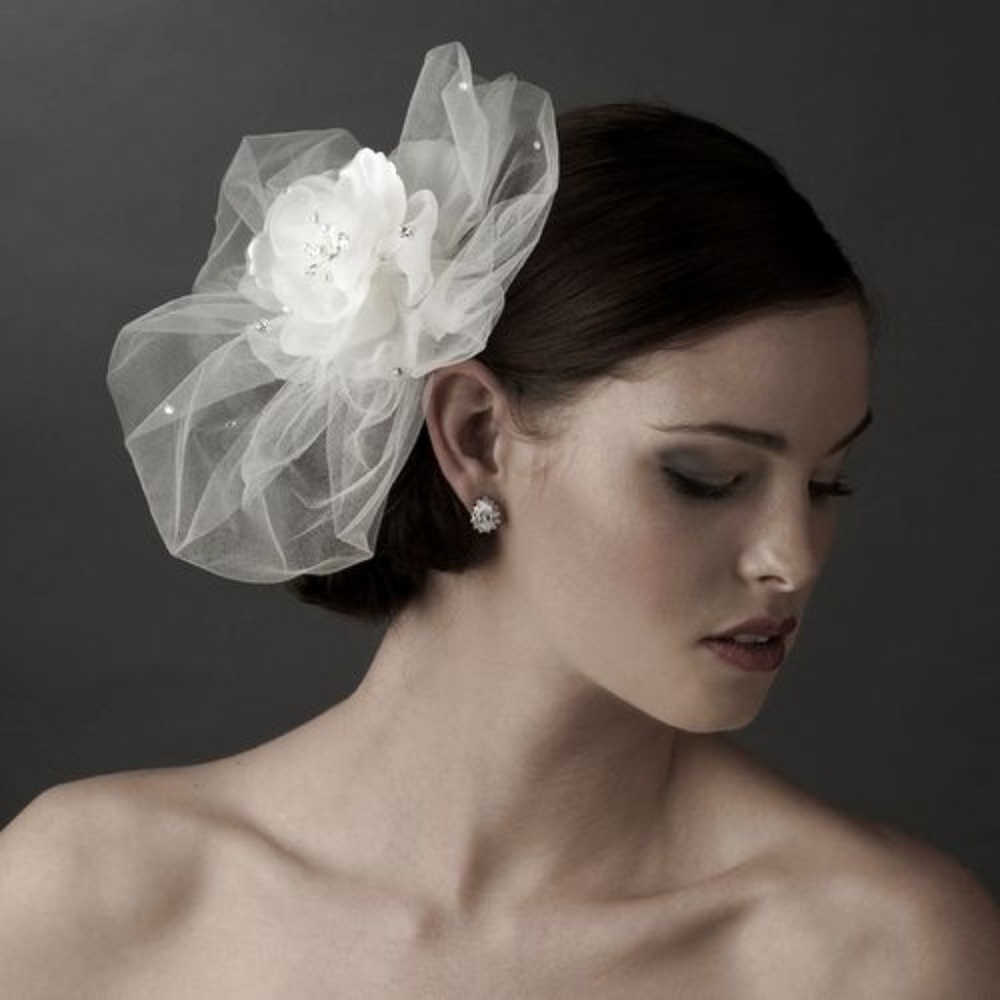 WHITE Bridal Hat/Headpiece